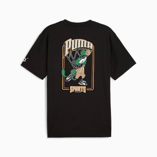 PUMA TEAM Men's Graphic Tee, PUMA Black, extralarge