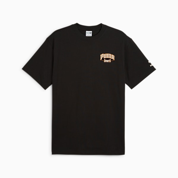 PUMA TEAM Men's Graphic Tee, PUMA Black, extralarge