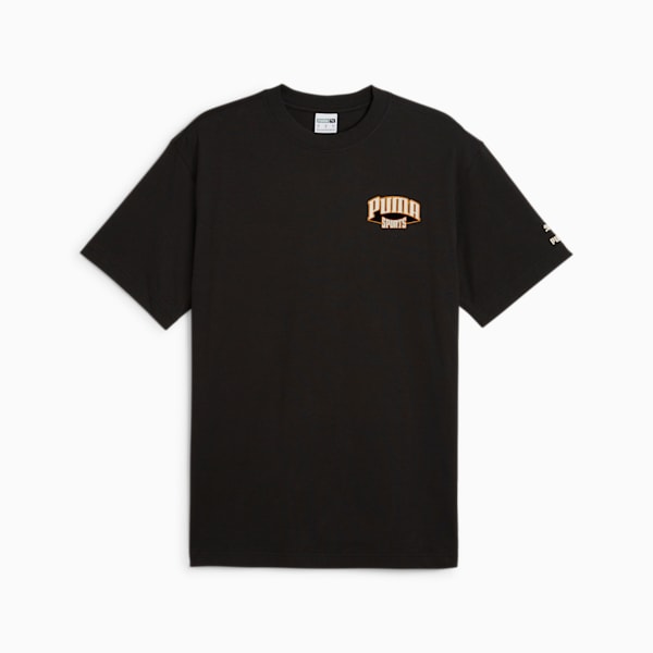 For the Fanbase PUMA TEAM Men's Graphic Tee, PUMA Black, extralarge