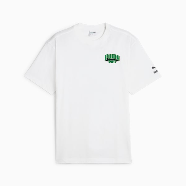 For the Fanbase PUMA TEAM Men's Graphic Tee, PUMA White, extralarge