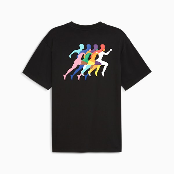 LOVE MARATHON Graphic Tee, PUMA Black, extralarge