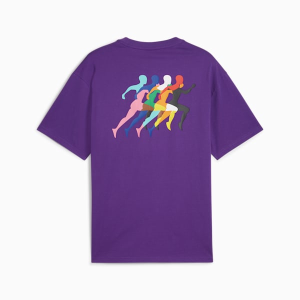 LOVE MARATHON Graphic Tee, Iris, extralarge