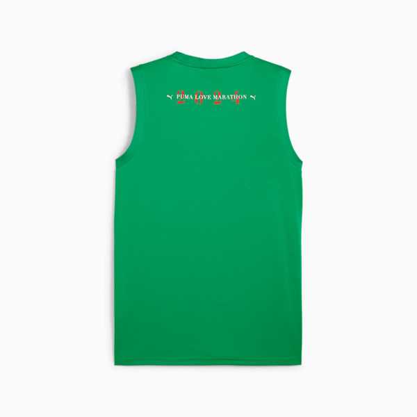 Playera sin mangas en tejido de malla LOVE MARATHON, Meadow, extralarge
