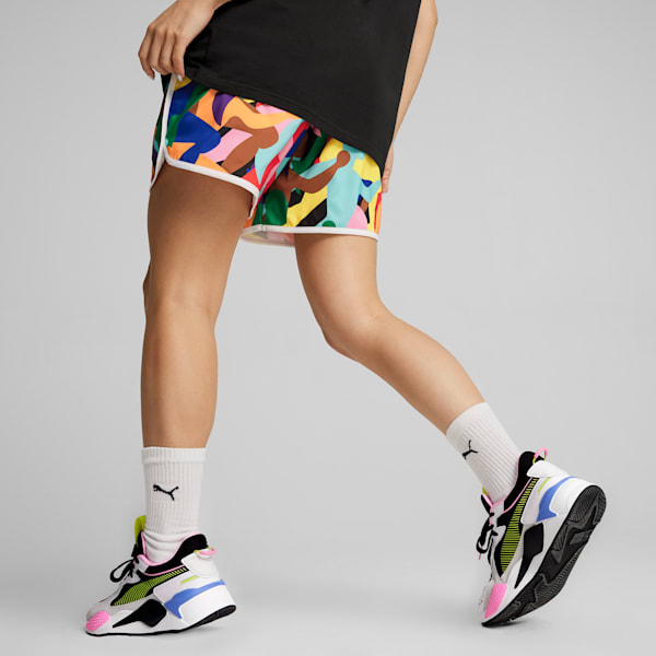 LOVE MARATHON Shorts, PUMA Black-AOP, extralarge