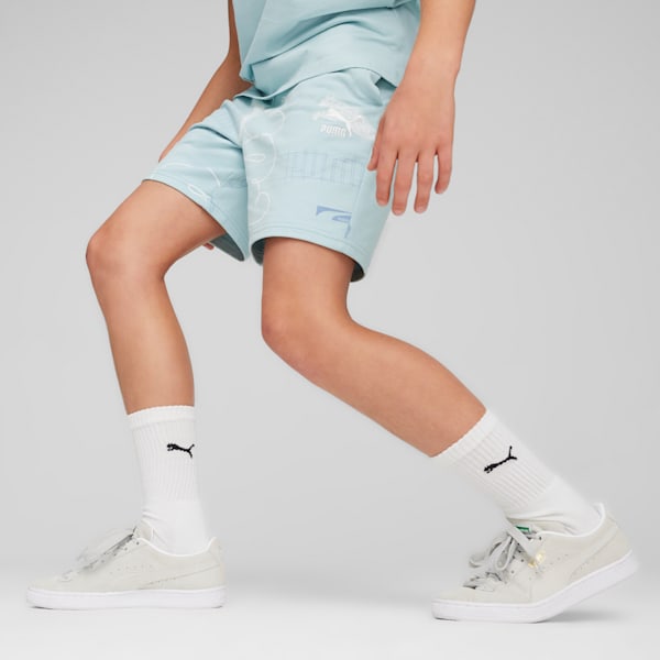 CLASSICS BRAND LOVE Youth Shorts, Turquoise Surf, extralarge-IND