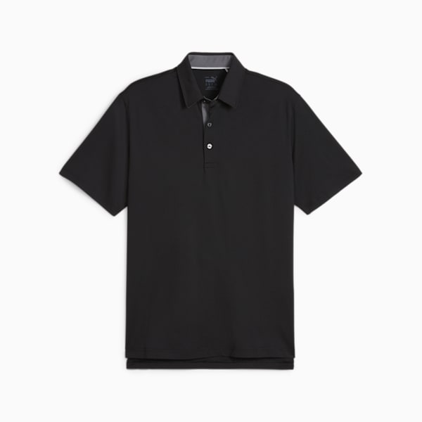 MATTR Brigade Men's Golf Polo, PUMA Black-Slate Sky, extralarge-IND