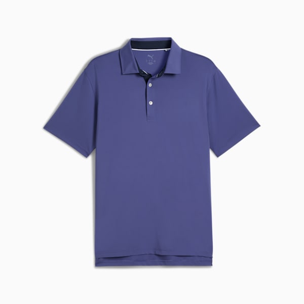 MATTR Brigade Men's Golf Polo, Blue Crystal-Deep Navy, extralarge-IND