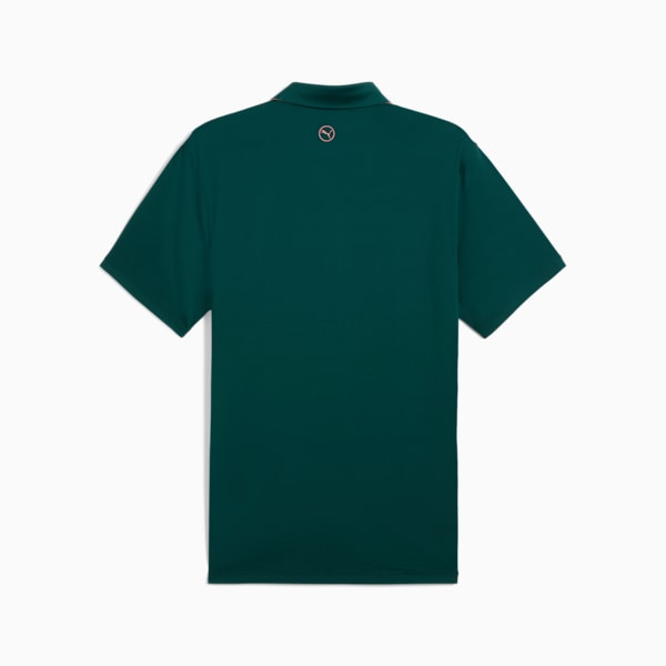 MATTR Brigade Men's Golf Polo, Dark Myrtle-Pink Fruit, extralarge-IND