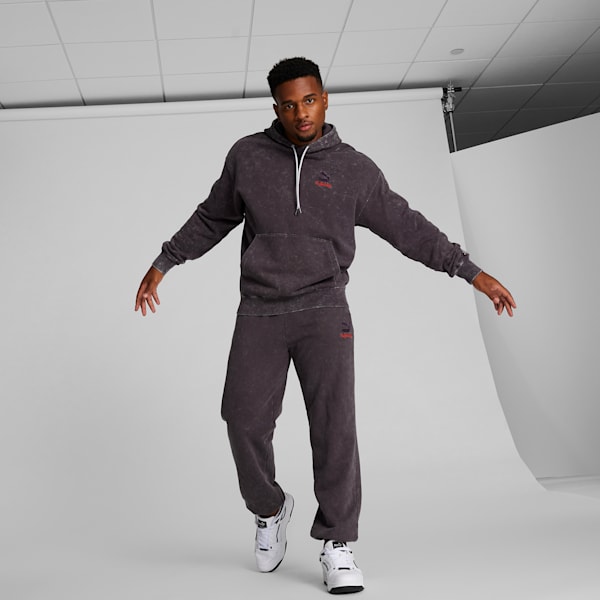 NYC REMIX Logo Men's Hoodie, Dark Coal, extralarge