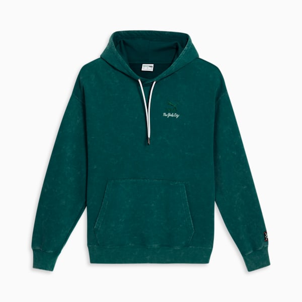 NYC REMIX Logo Men's Hoodie, Malachite, extralarge