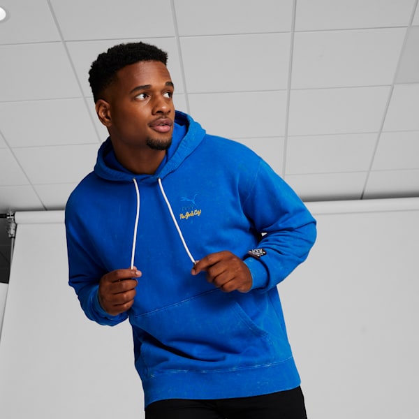 NYC REMIX Logo Men's Hoodie, PUMA Team Royal, extralarge