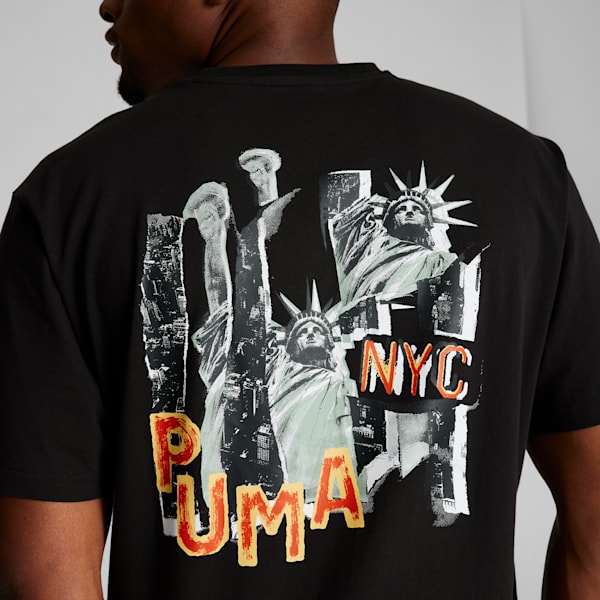 NYC Remix Men's Graphic Tee, PUMA Black, extralarge