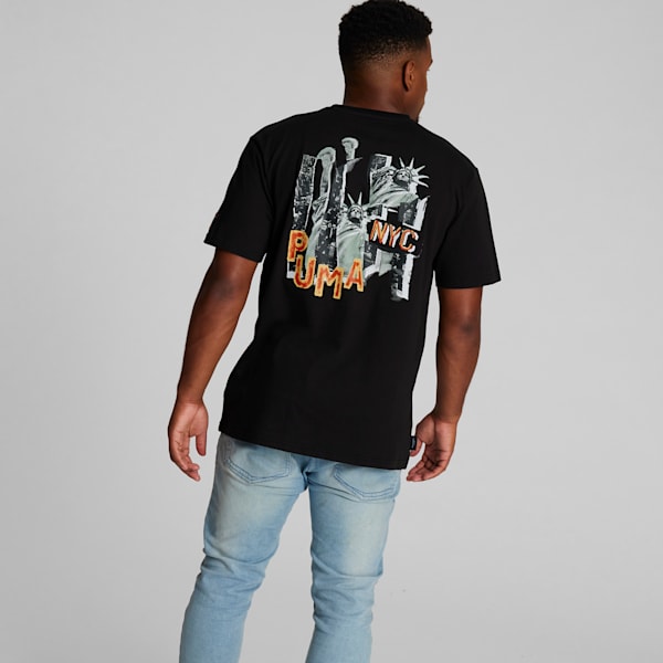 NYC Remix Men's Graphic Tee, PUMA Black, extralarge