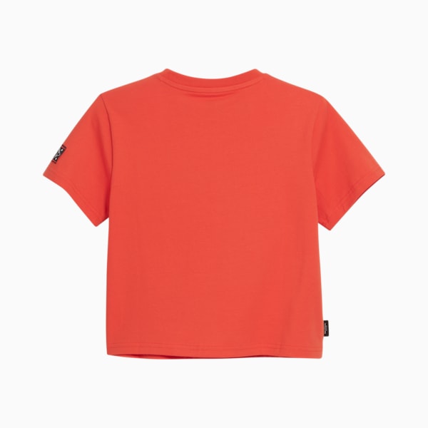 NYC REMIX Women's Cropped Graphic Tee, Fall Foliage, extralarge