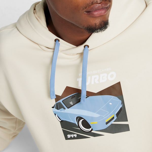 Sudadera estampada con capucha para hombre Porsche Legacy 944 Motorsport, Alpine Snow, extralarge