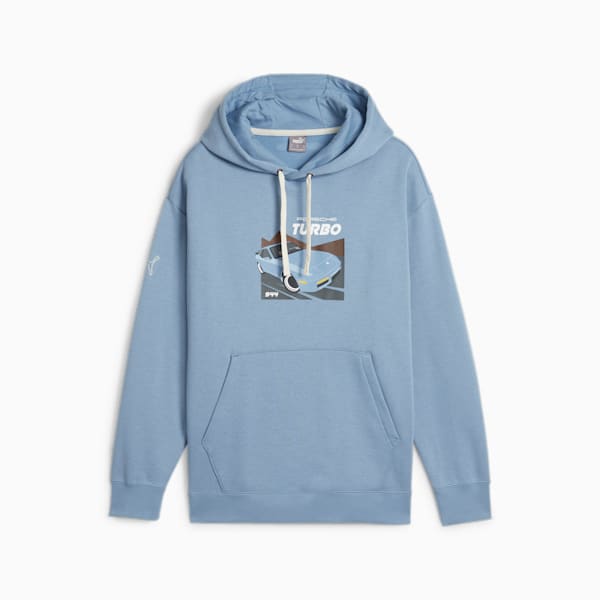 Sudadera estampada con capucha para hombre Porsche Legacy 944 Motorsport, Zen Blue, extralarge