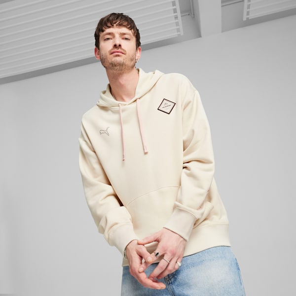 Puma cream hoodie clearance