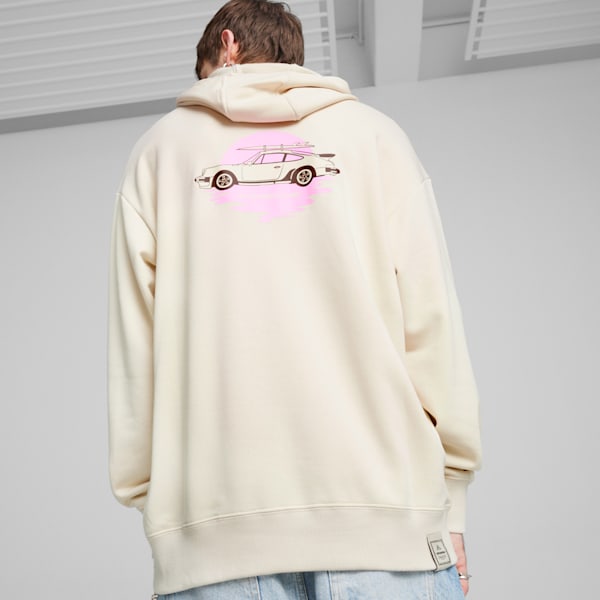 Sudadera con capucha para hombre Porsche Legacy Motorsport Summer Crew, Alpine Snow, extralarge