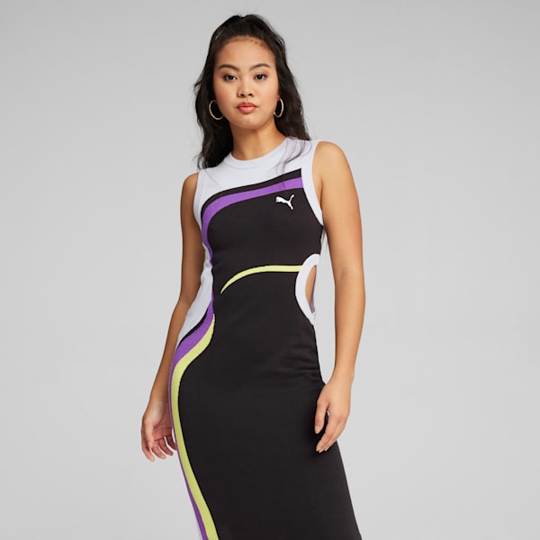 578057-01] Womens Puma Classics Logo Tight Dress 