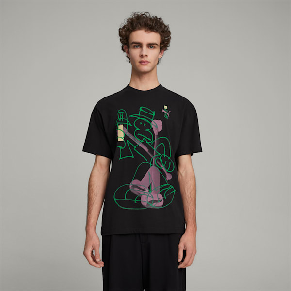 PUMA x MARTÍ SAWE Men's T-shirt, PUMA Black, extralarge-IND