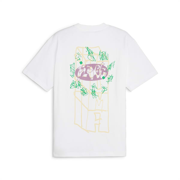 メンズ PUMA x MARTI SAWE グラフィック 半袖 Tシャツ, PUMA White, extralarge-JPN