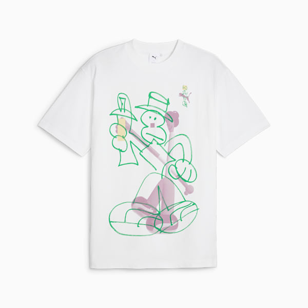 PUMA x MARTÍ SAWE Men's T-shirt, PUMA White, extralarge-IND