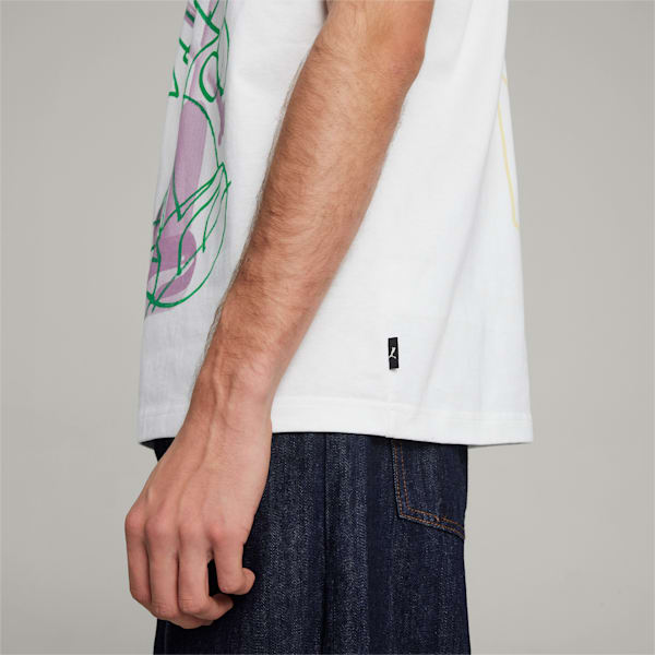 メンズ PUMA x MARTI SAWE グラフィック 半袖 Tシャツ, PUMA White, extralarge-JPN
