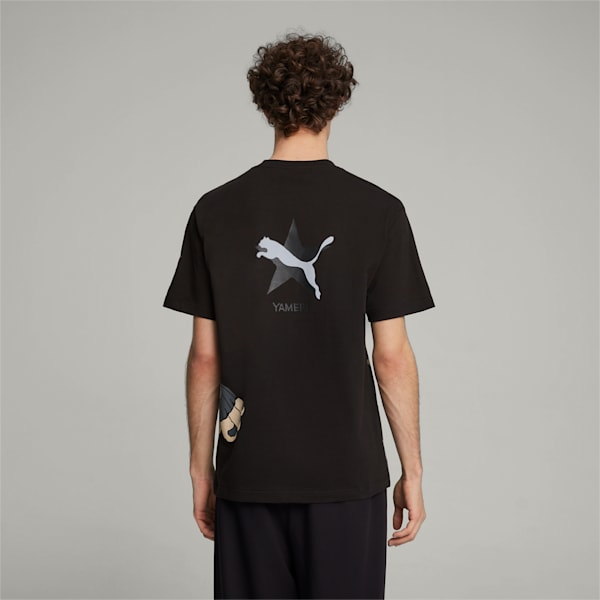 メンズ PUMA x YAMEPI グラフィック 半袖 Tシャツ, PUMA Black, extralarge-JPN