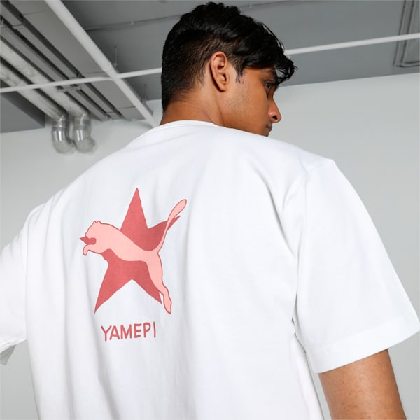 メンズ PUMA x YAMEPI グラフィック 半袖 Tシャツ, PUMA White, extralarge-IND