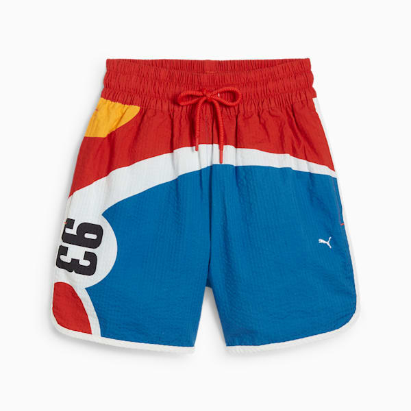 Shorts para hombre BMW M Motorsport Calder, Pop Red-AOP, extralarge