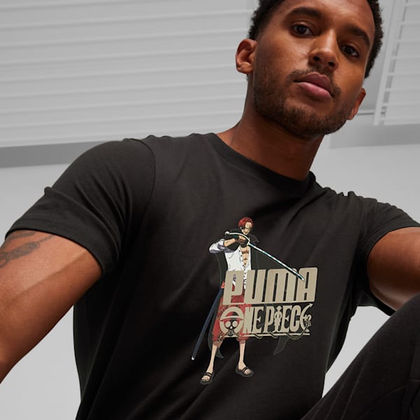 PUMA x ONE PIECE Graphic Men's T-shirt, PUMA Black, extralarge-IND