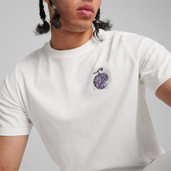 ユニセックス PUMA x ワンピース グラフィック 半袖 Tシャツ, PUMA White, extralarge-IDN