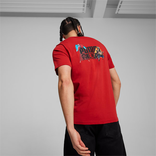 PUMA x ONE PIECE Graphic Men's T-shirt, Club Red, extralarge-IDN