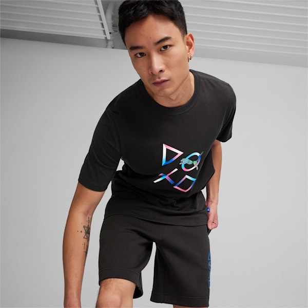 メンズ PUMA x PlayStation グラフィック 半袖 Tシャツ, PUMA Black, extralarge-IDN