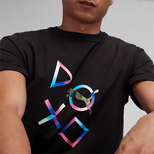 メンズ PUMA x PlayStation グラフィック 半袖 Tシャツ, PUMA Black, extralarge-IDN