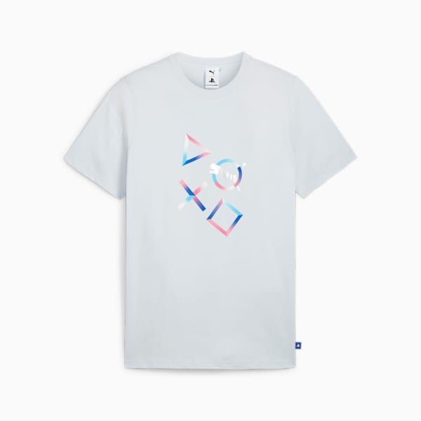 メンズ PUMA x PlayStation グラフィック 半袖 Tシャツ, Silver Mist, extralarge-IDN