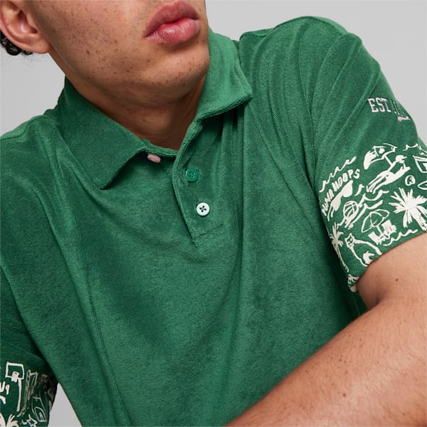 The Fairgrounds Terry Men's Basketball Polo, Vine, extralarge-IND