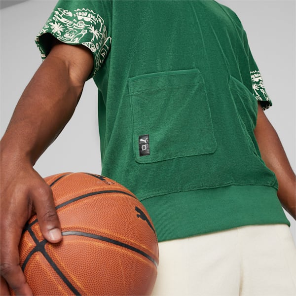 メンズ バスケットボール ザ フェアグラウンド テリー 半袖 ポロシャツ, Vine, extralarge-JPN