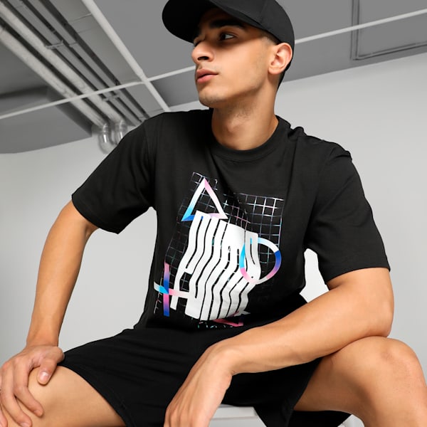 PUMA x PLAYSTATION Men's T-shirt, PUMA Black, extralarge-IND