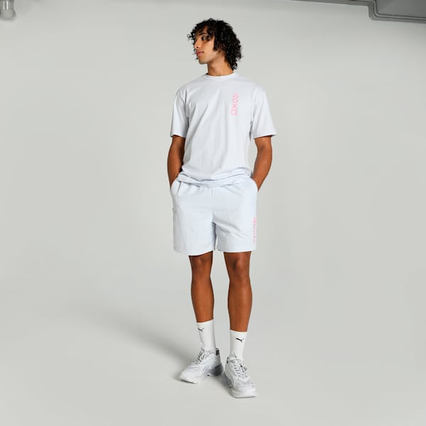 PUMA x PLAYSTATION Men's T-shirt, Silver Mist, extralarge-IND