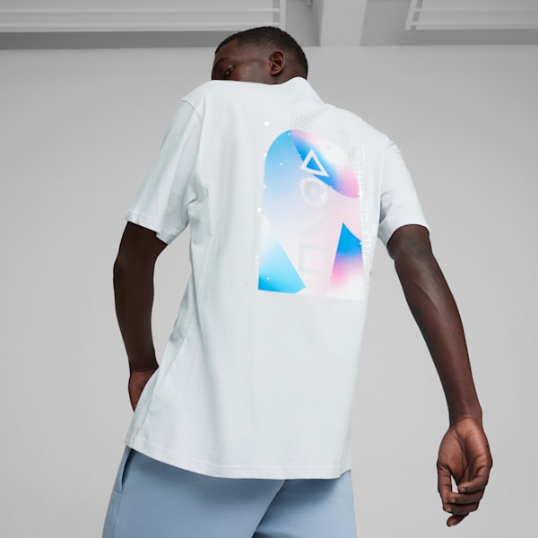 メンズ PUMA x PlayStation エレベーテッド 半袖 Tシャツ, Silver Mist, extralarge-JPN