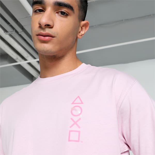メンズ PUMA x PlayStation エレベーテッド 半袖 Tシャツ, Grape Mist, extralarge-IND