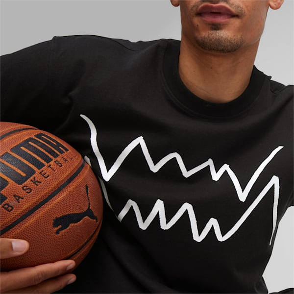 Jaws Core Men's Basketball T-shirt, PUMA Black, extralarge-IND