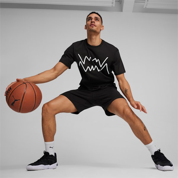 Jaws Core Men's Basketball T-shirt, PUMA Black, extralarge-IND