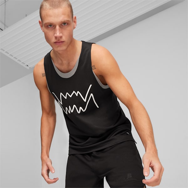 Jaws Core Men's Basketball Tank, PUMA Black-Stormy Slate, extralarge-IND