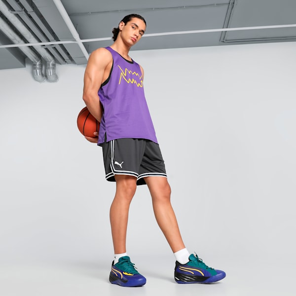Jaws Core Men's Basketball Tank, Team Violet-PUMA Black, extralarge-IND