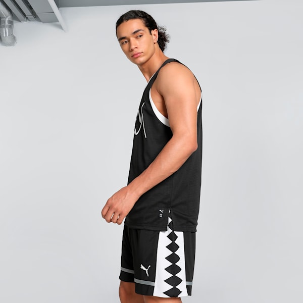 Jaws Core Men's Basketball Tank, PUMA Black-PUMA White, extralarge-IND