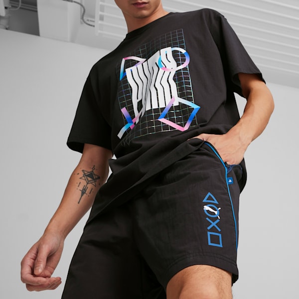 PUMA x PLAYSTATION Men's Shorts, PUMA Black, extralarge-IND