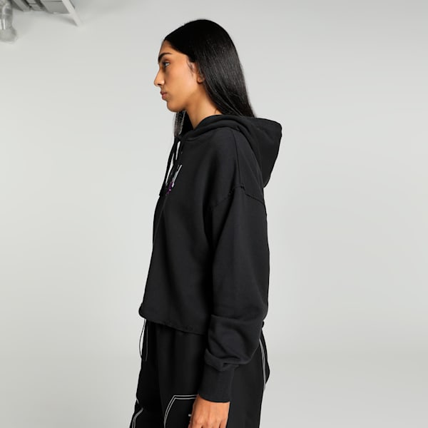 PUMA x X-GIRL Women's Hoodie, PUMA Black, extralarge-IND