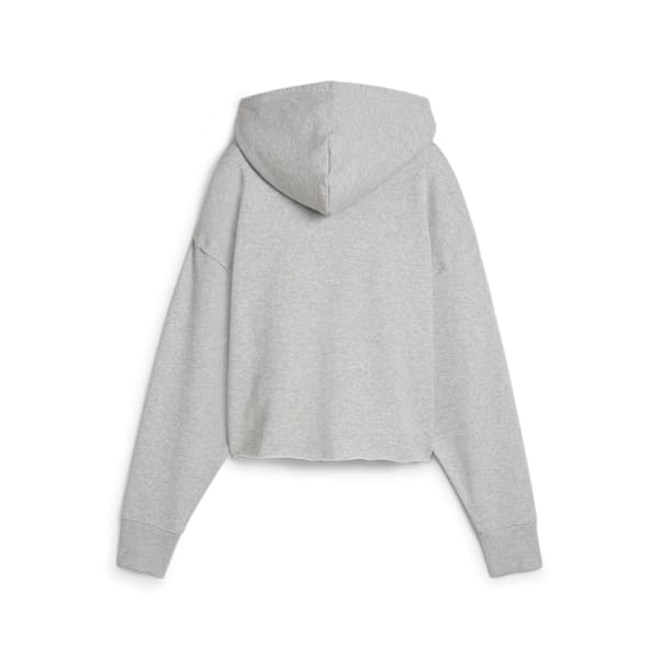 ウィメンズ PUMA x X-girl グラフィック フーディ, Light Gray Heather, extralarge-JPN